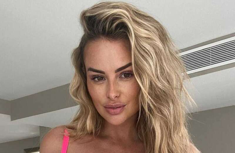 Rhian Sugden sends fans wild as she strips down to very colourful lingerie