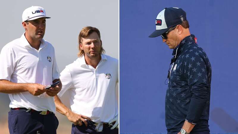 Sam Burns endured a miserable Ryder Cup debut on Friday morning. (Image: Darren Carroll/PGA of America via Getty Images)