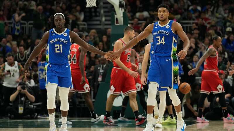 Giannis Antetokounmpo shared a message about Jrue Holiday after he was traded to the Portland Trial Blazers (Image: Abbie Parr/Getty Images)