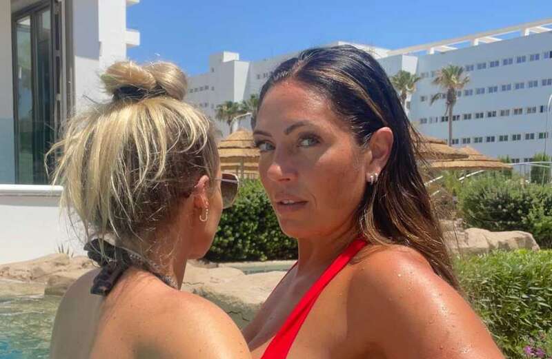 My Mum, Your Dad's Natalie shows off sideboob in swimming pool after split