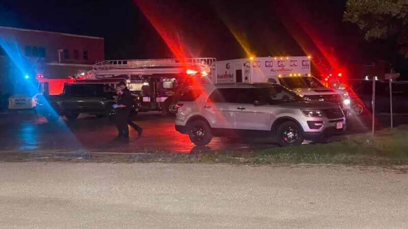 Firefighters, police, and other emergency responders converged on the scene late Friday near Teutopolis (Image: WCIA)