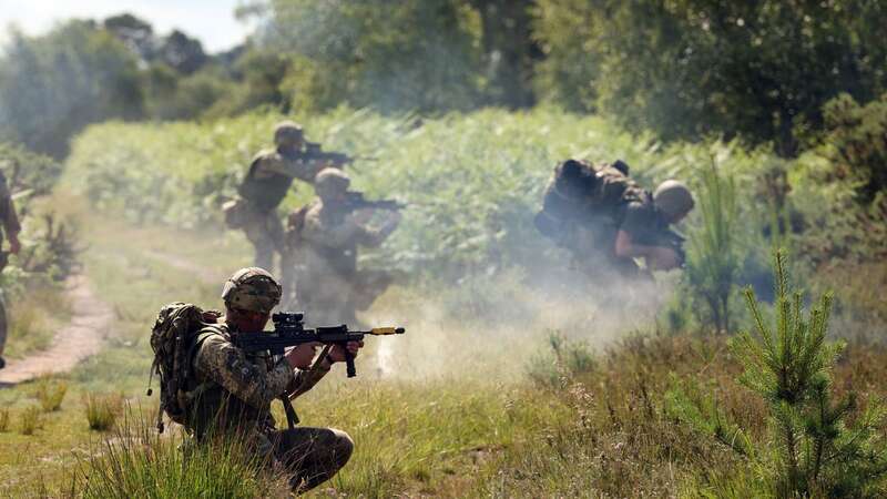 British troops currently train Ukrainian counterparts in the UK (Image: Glen Minikin)