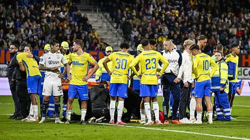 RKC Waalwijk goalkeeper Etienne Vaessen was knocked unconscious against Ajax (Image: Getty)