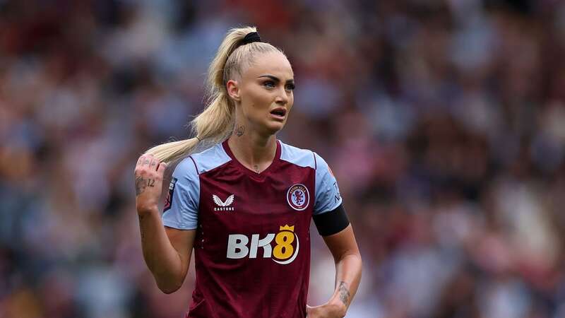 Alisha Lehmann of Aston Villa playing against Manchester United on Sunday (Image: Getty Images)