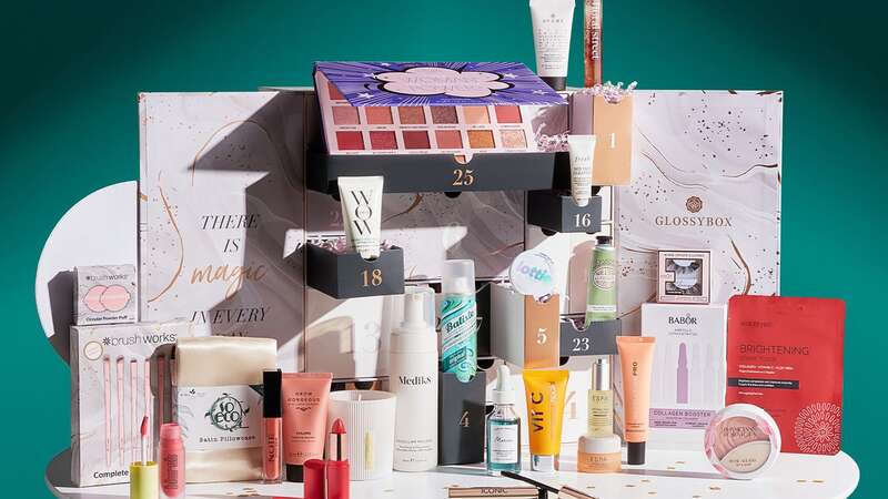 The contents of the Glossybox beauty advent calendar are worth over £470