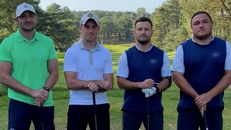 Jonny May, George Ford, Care and Jamie George in their good luck video to Team Europe (Image: @englandrugby/Instagram)