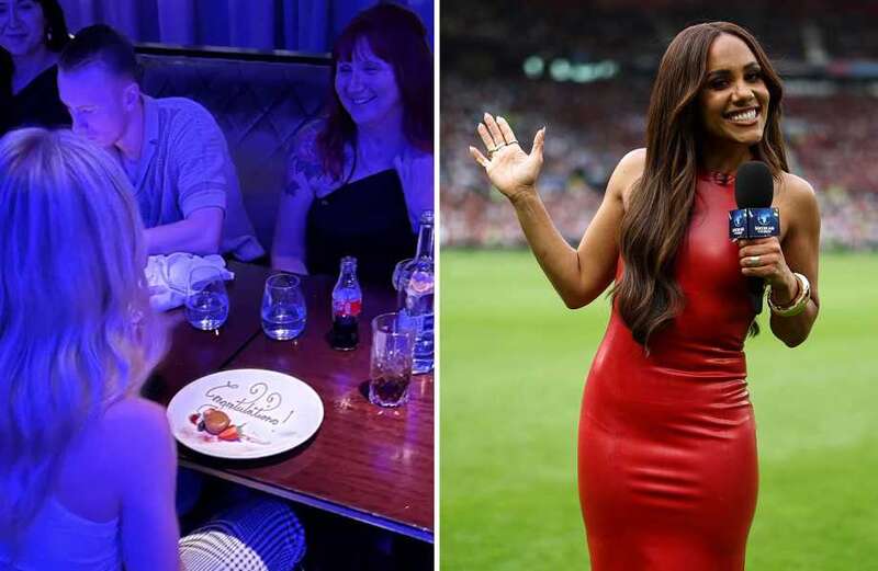 Alex Scott enjoys night out with fellow England legend after receiving OBE