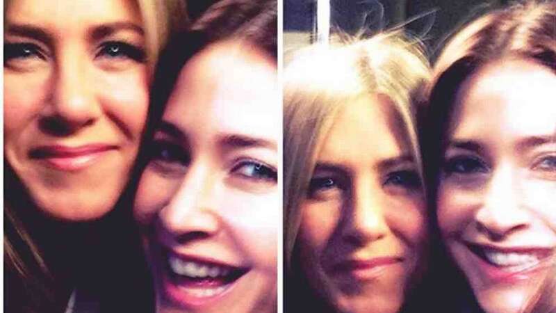 Jennifer Aniston and Lisa Snowdon pictured on social media in 2014 (Image: DIGITAL/EROTEME.CO.UK)