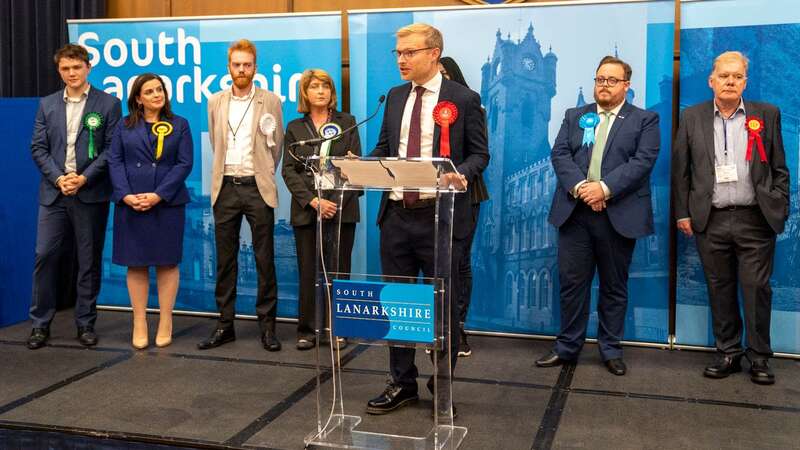 Candidates on stage as Labour