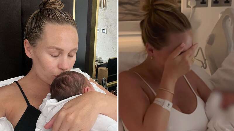 Kate Ferdinand breaks down in tears in emotional clip of baby