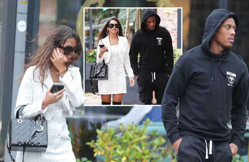 Anthony Martial wears hoodie as he's seen leaving restaurant with mystery woman