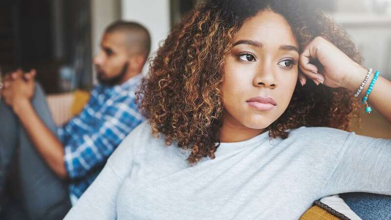 Woman looking upset after a fight with her husband (Image: Getty)