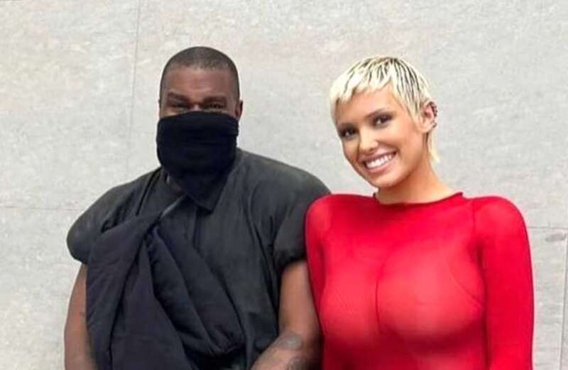 Kanye's wife Bianca avoids wardrobe malfunction while rapper covers up body