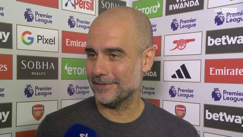 Pep Guardiola speaks after Man City