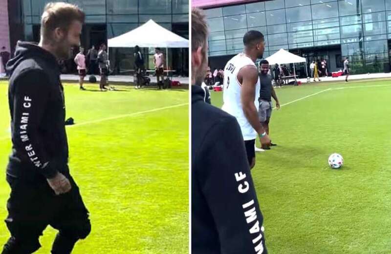 Fans reckon Anthony Joshua 'could pass for footballer' after amazing free kick