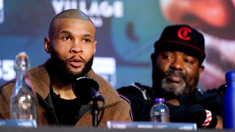 Chris Eubank Jr and his trainer Brian 