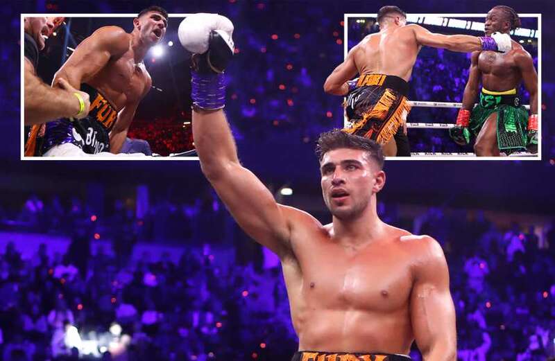 Tommy Fury stumbles to points win against YouTuber KSI after laboured display