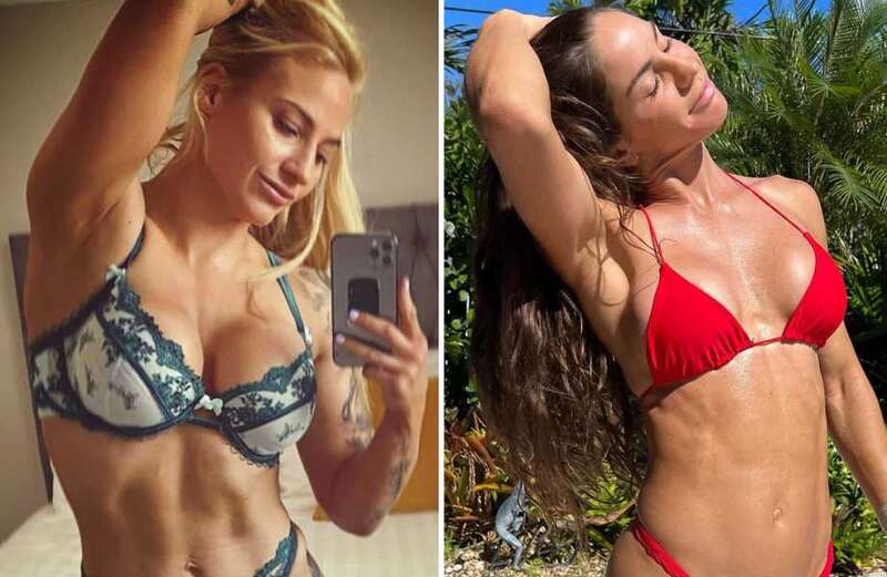 Ebanie Bridges predicts 'battle of the boobs' against rival Avril Mathie