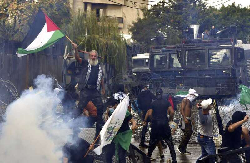 Brits told to leave Lebanon immediately as protests break out over Israel