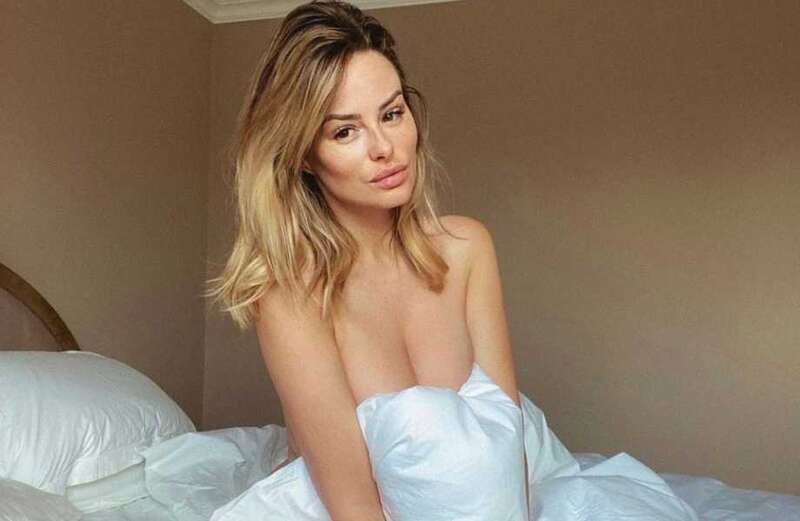 Rhian Sugden leaves nothing to the imagination as she poses completely naked