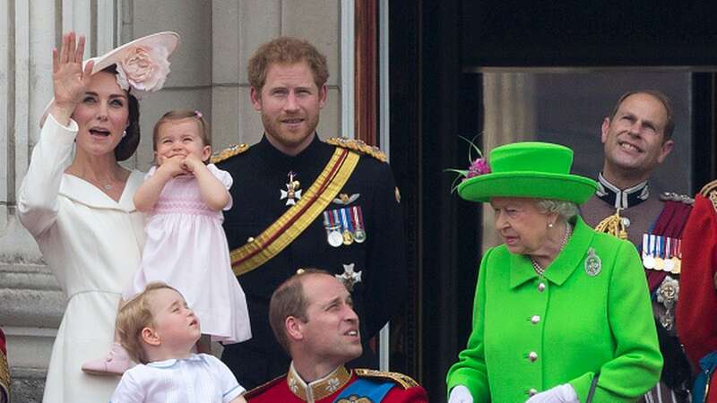 Prince William was told off by the Queen as they watched the trooping of colour together (Image: AFP via Getty Images)