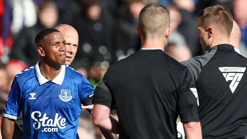 Ashley Young was sent off against Liverpool (Image: Paul Greenwood/REX/Shutterstock)