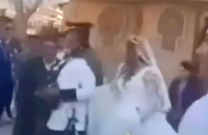 The horrified bride blasted her husband