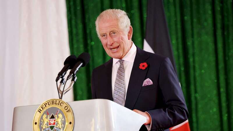 King Charles III told a state banquet in Kenya of the moment Prince William proposed to Kate Middleton (Image: POOL/AFP via Getty Images)