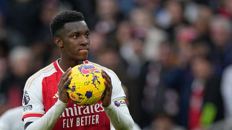 Arsenal forward Eddie Nketiah (Image: Dave Shopland/REX/Shutterstock)