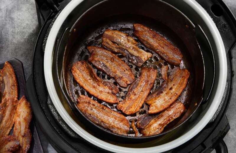 Air fryers may actually take longer to cook bacon too, if you are doing a large quantity