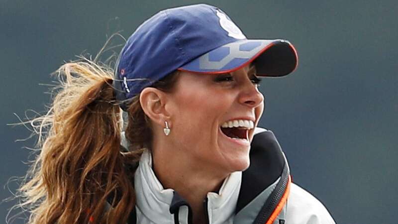 Kate found George hilarious at the regatta (Image: PA)