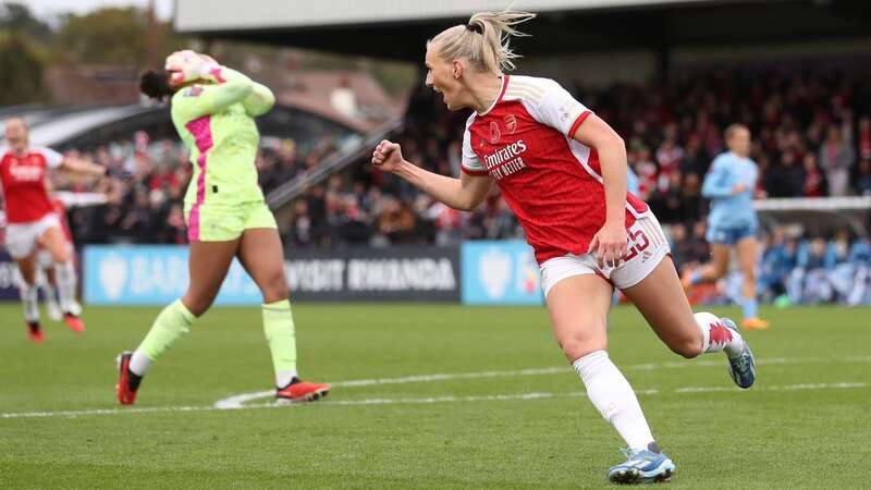 Steph Catley opened the scoring for Arsenal