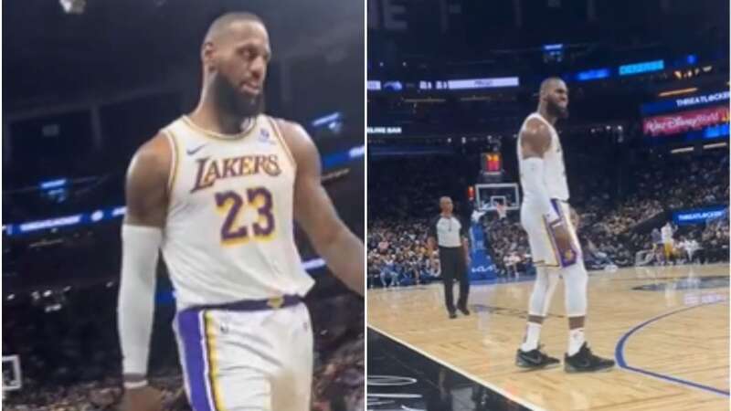 LeBron gave a subtle reaction to a fan