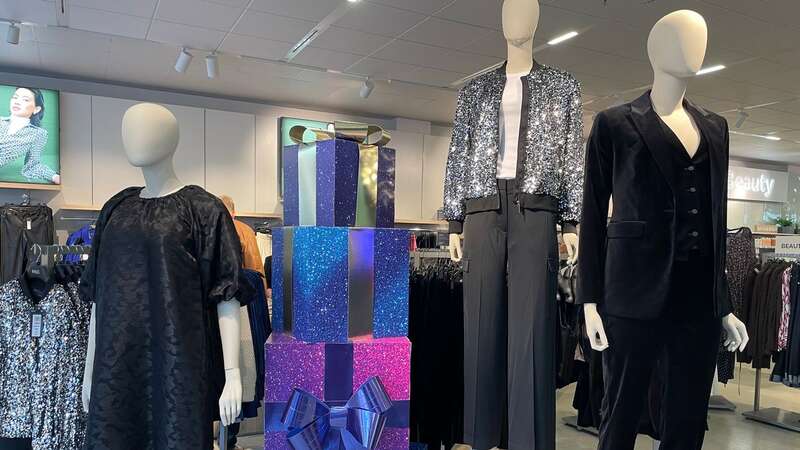 The sparkly M&S jacket is available in stores and online (Image: Daily Mirror/Melisha Kaur)