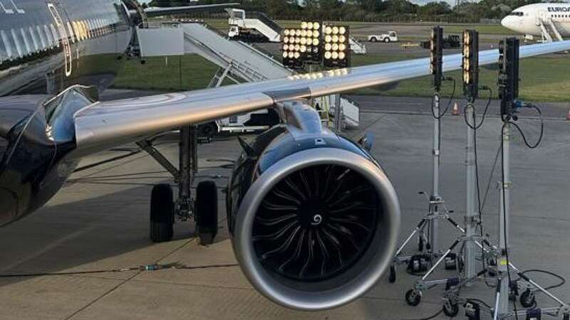 The plane had reached 14,000 feet before a crew member noticed the missing window panes (Image: PA)