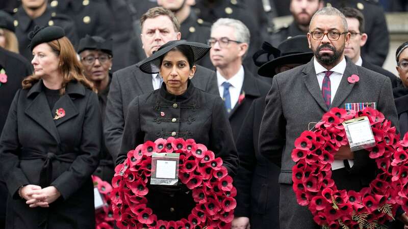 Rishi Sunak is under mounting pressure to sack his Home Secretary Suella Braverman (Image: AP)