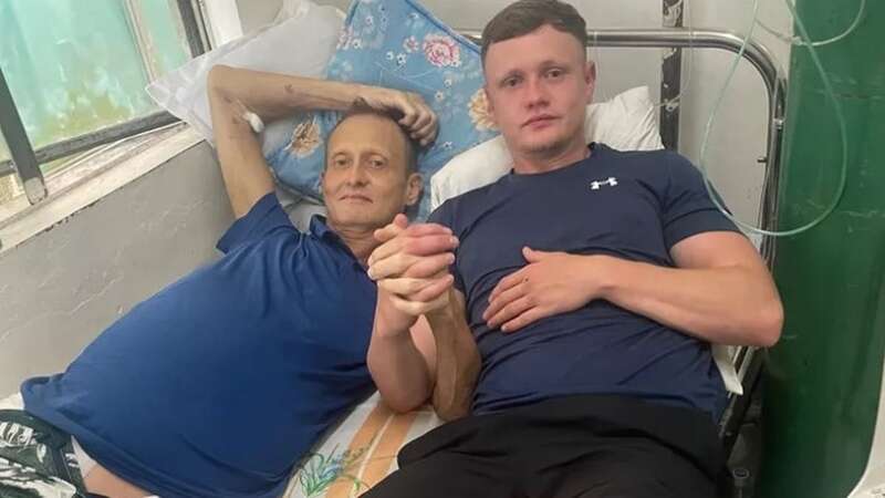 Reece Jones has been by the side of his dad Nicholas since he heard he was ill (Image: Men Media)