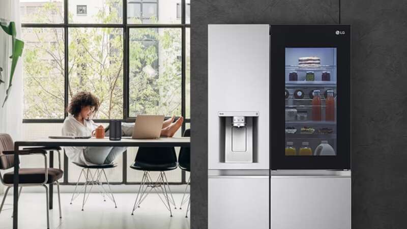 The LG fridge freezer