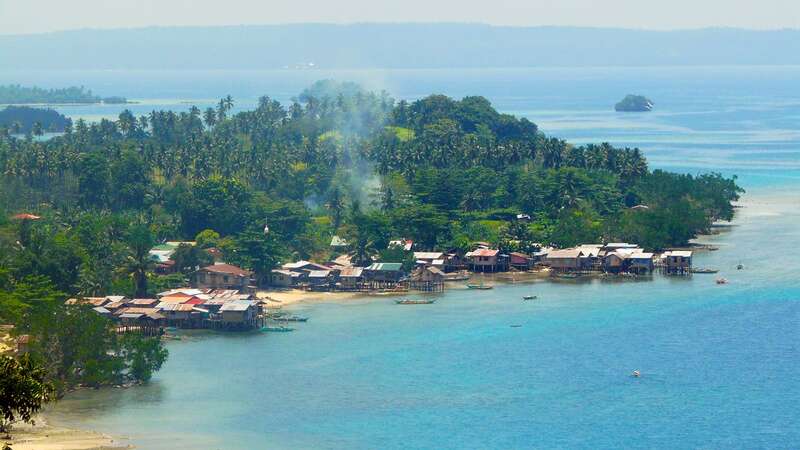 Fishing village on Samal Island, Davao, Mindanao - Philippines