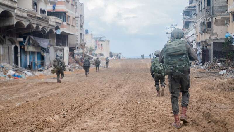 Israeli troops during a military operation in the northern Gaza Strip (Image: Israeli Army/AFP via Getty Image)