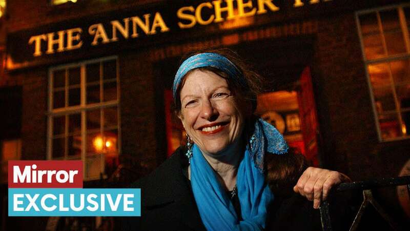 Anna Scher outside her school in 2004 (Image: Timothy Allen)