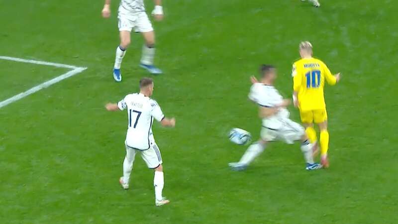 Ukraine were left fuming that they were denied a stoppage time penalty (Image: ViaPlay)