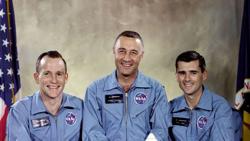 From left to right, Command Pilot Virgil I. Grissom, Senior Pilot Edward Higgins White II and Pilot Roger B. Chaffee (Image: Getty Images)