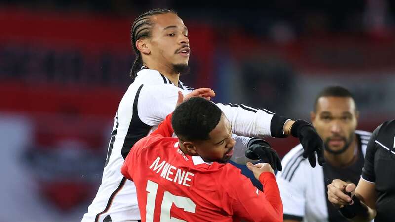 Leroy Sane was sent off as Germany lost 2-0 to Austria (Image: Stefan Matzke - sampics/Corbis via Getty Images)