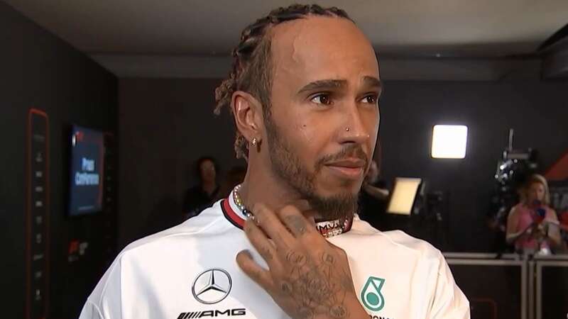 Lewis Hamilton was glum after finishing ninth in the Abu Dhabi Grand Prix (Image: Sky Sports)