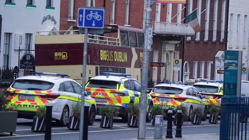 The scene in Dublin city centre (Image: PA)