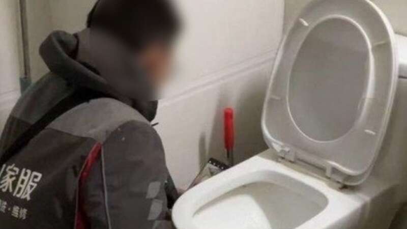 It was only after plumbers came in to investigate that the couple realised what had happened (Image: Jam Press)