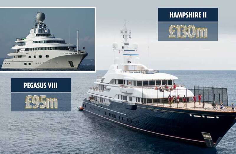 FROM bars to swimming pools, these football owners live a life of luxury on board their yachts