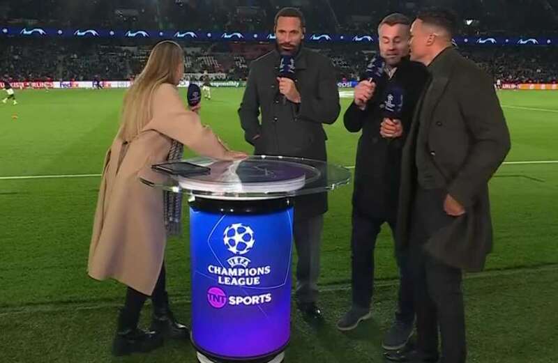 Ferdinand had been present for the pre-match show