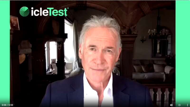 Dr Hilary Jones promoting Icletest